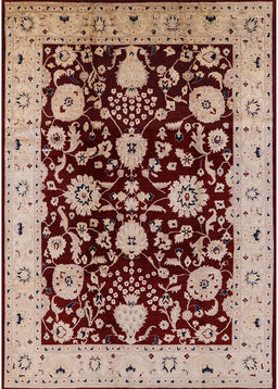Mid-Century Modern Saffron Red Oriental Rug, urb3222