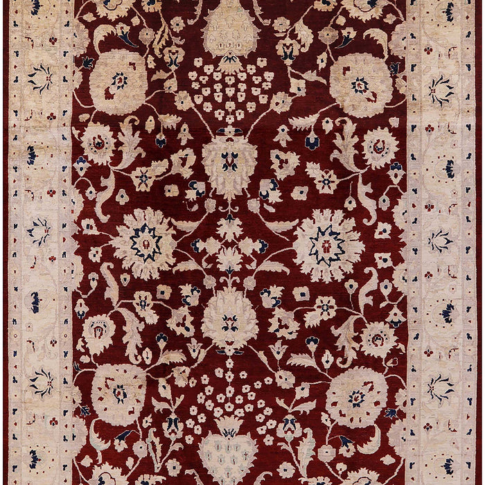 Mid-Century Modern Saffron Red Oriental Rug, urb3222