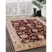 Machine Washable Industrial Modern Saffron Red Rug in a Family Room, wshurb3222