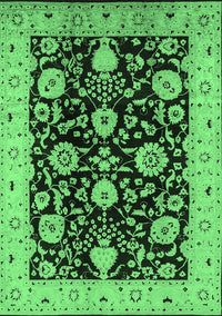 Oriental Emerald Green Industrial Rug, urb3222emgrn