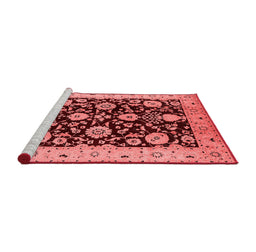 Industrial Red Washable Rugs