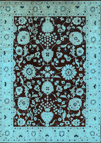 Oriental Light Blue Industrial Rug, urb3222lblu