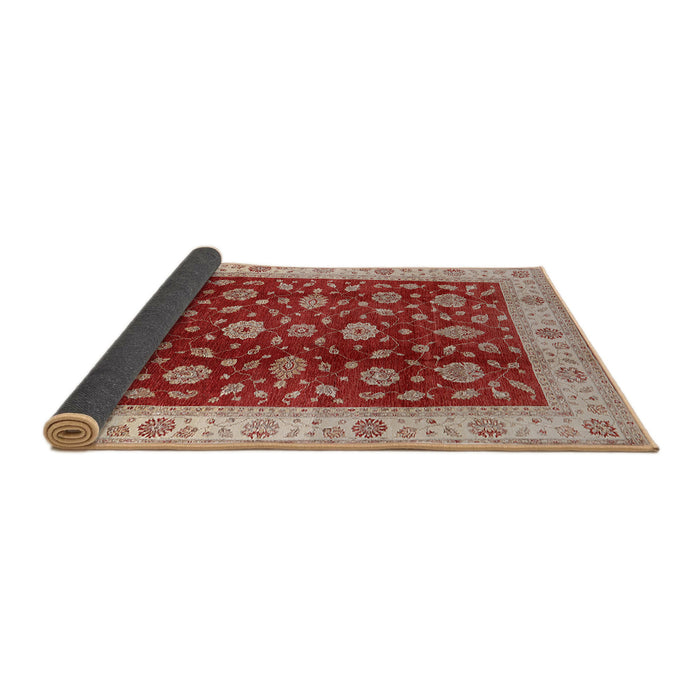 Sideview of Mid-Century Modern Red Oriental Rug, urb3223