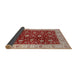 Sideview of Mid-Century Modern Red Oriental Rug, urb3223