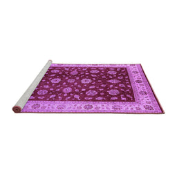 Sideview of Machine Washable Oriental Purple Industrial Area Rugs, wshurb3223pur