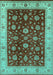 Oriental Turquoise Industrial Rug, urb3223turq