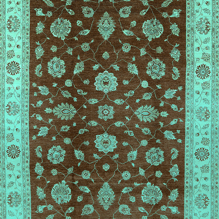 Oriental Turquoise Industrial Rug, urb3223turq