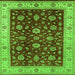 Square Oriental Green Industrial Rug, urb3223grn