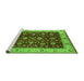 Sideview of Machine Washable Oriental Green Industrial Area Rugs, wshurb3223grn