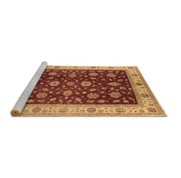 Sideview of Machine Washable Oriental Brown Industrial Rug, wshurb3223brn