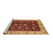 Sideview of Machine Washable Oriental Brown Industrial Rug, wshurb3223brn