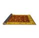 Sideview of Oriental Yellow Industrial Rug, urb3223yw