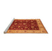 Sideview of Machine Washable Oriental Orange Industrial Area Rugs, wshurb3223org