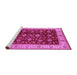 Sideview of Machine Washable Oriental Pink Industrial Rug, wshurb3223pnk