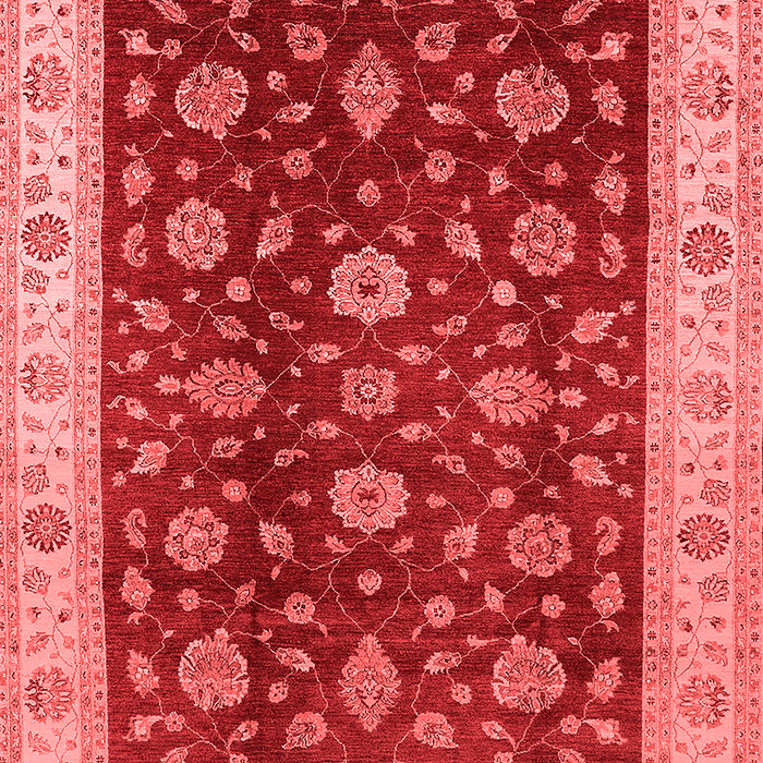 Machine Washable Oriental Red Industrial Rug, wshurb3223red