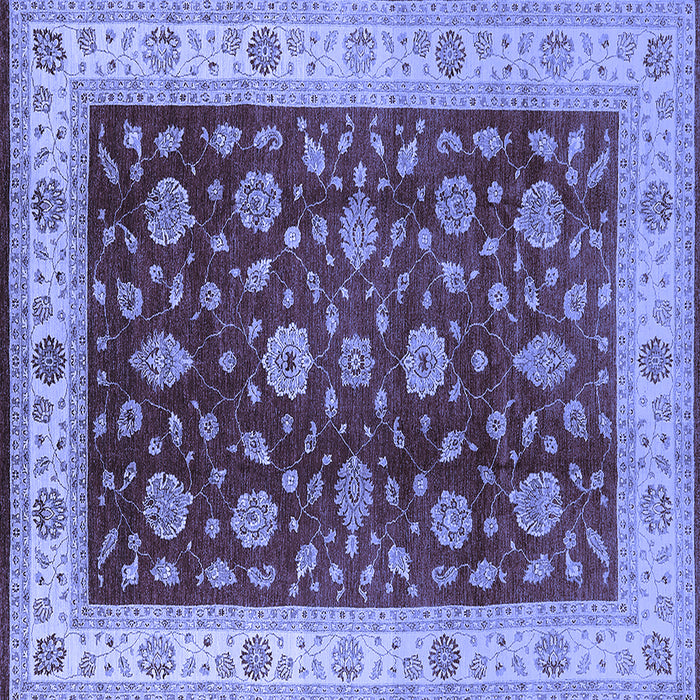 Square Oriental Blue Industrial Rug, urb3223blu