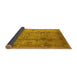 Sideview of Oriental Yellow Industrial Rug, urb3224yw