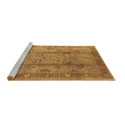 Sideview of Machine Washable Oriental Brown Industrial Rug, wshurb3224brn