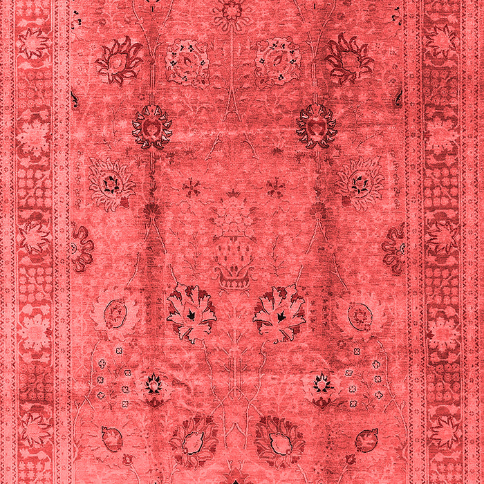 Machine Washable Oriental Red Industrial Rug, wshurb3224red