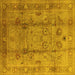 Square Oriental Yellow Industrial Rug, urb3224yw