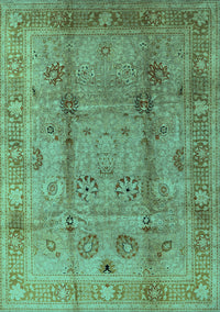 Oriental Turquoise Industrial Rug, urb3224turq