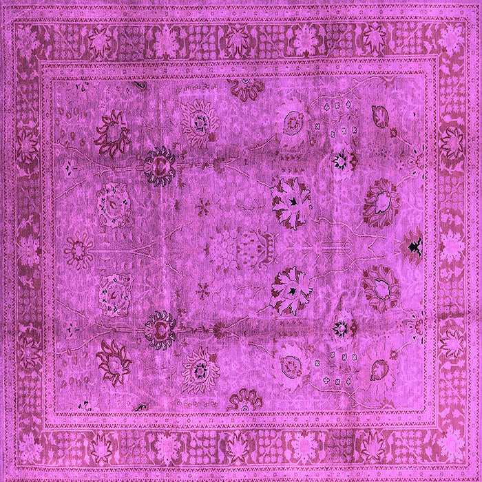 Square Oriental Purple Industrial Rug, urb3224pur