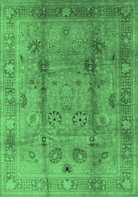 Oriental Emerald Green Industrial Rug, urb3224emgrn