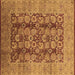 Square Oriental Brown Industrial Rug, urb3225brn