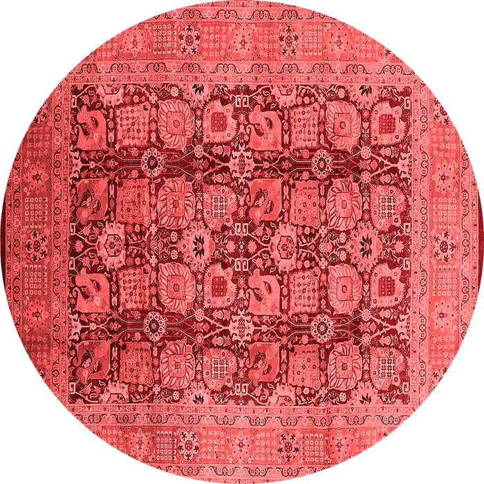 Machine Washable Oriental Red Industrial Rug, wshurb3225red