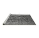 Sideview of Machine Washable Oriental Gray Industrial Rug, wshurb3225gry