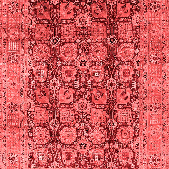 Machine Washable Oriental Red Industrial Rug, wshurb3225red