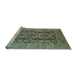 Sideview of Machine Washable Oriental Light Blue Industrial Rug, wshurb3225lblu