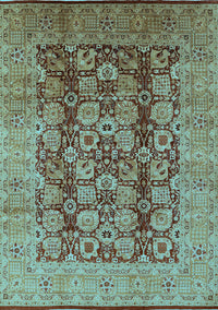 Oriental Light Blue Industrial Rug, urb3225lblu