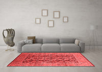 Machine Washable Oriental Red Industrial Rug, wshurb3225red