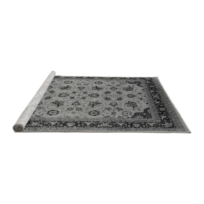 Sideview of Machine Washable Oriental Gray Industrial Rug, wshurb3226gry