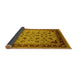 Sideview of Oriental Yellow Industrial Rug, urb3226yw