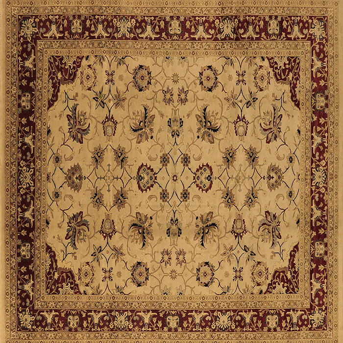 Square Oriental Brown Industrial Rug, urb3226brn