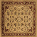 Square Oriental Brown Industrial Rug, urb3226brn