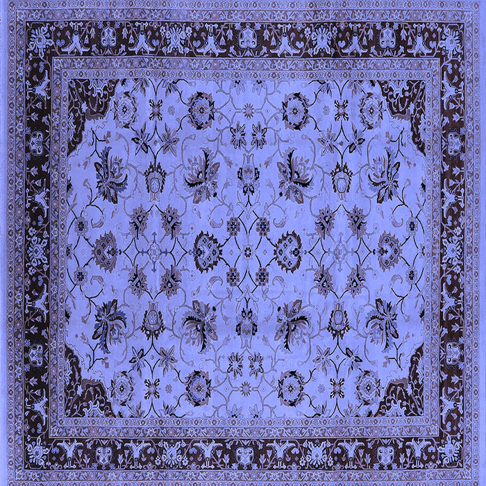 Square Oriental Blue Industrial Rug, urb3226blu