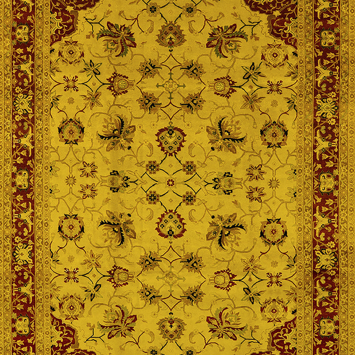 Oriental Yellow Industrial Rug, urb3226yw