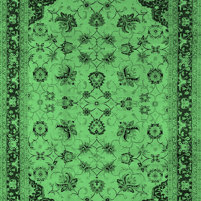 Oriental Emerald Green Industrial Rug, urb3226emgrn
