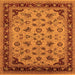 Square Oriental Orange Industrial Rug, urb3226org