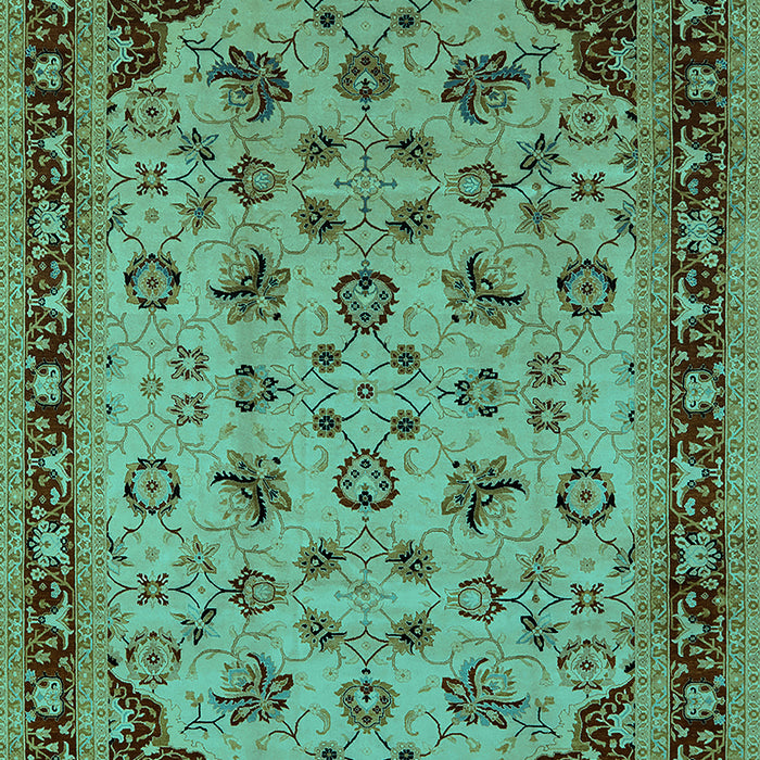 Oriental Turquoise Industrial Rug, urb3226turq