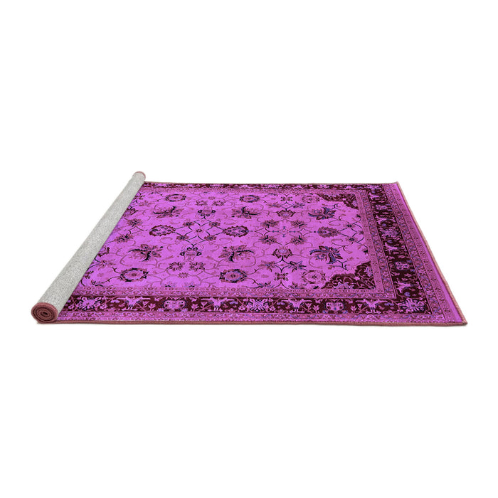 Sideview of Machine Washable Oriental Purple Industrial Area Rugs, wshurb3226pur