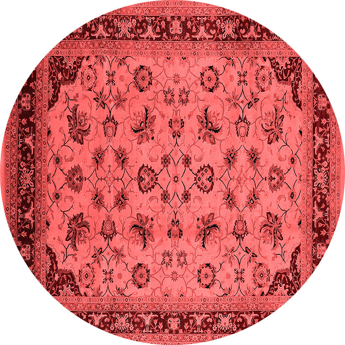 Machine Washable Oriental Red Industrial Rug, wshurb3226red