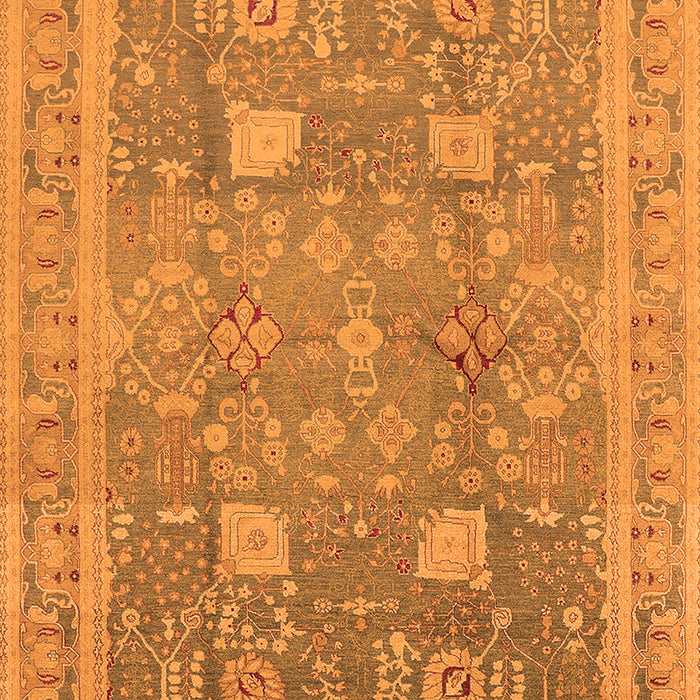 Oriental Orange Industrial Rug, urb3227org