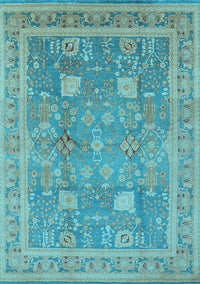 Oriental Light Blue Industrial Rug, urb3227lblu