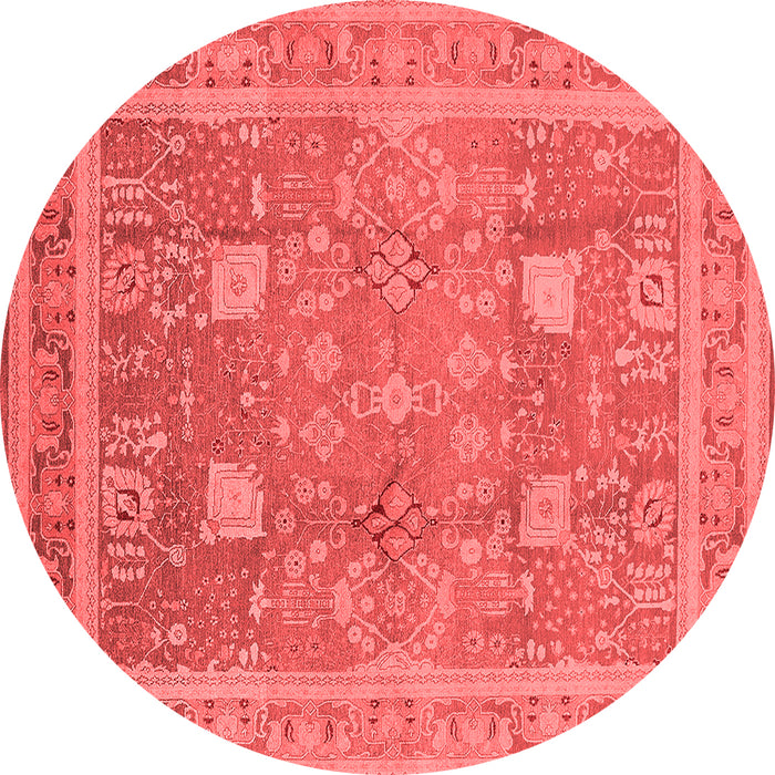 Machine Washable Oriental Red Industrial Rug, wshurb3227red