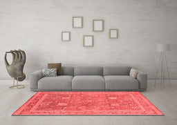 Industrial Red Washable Rugs