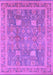 Machine Washable Oriental Purple Industrial Area Rugs, wshurb3227pur